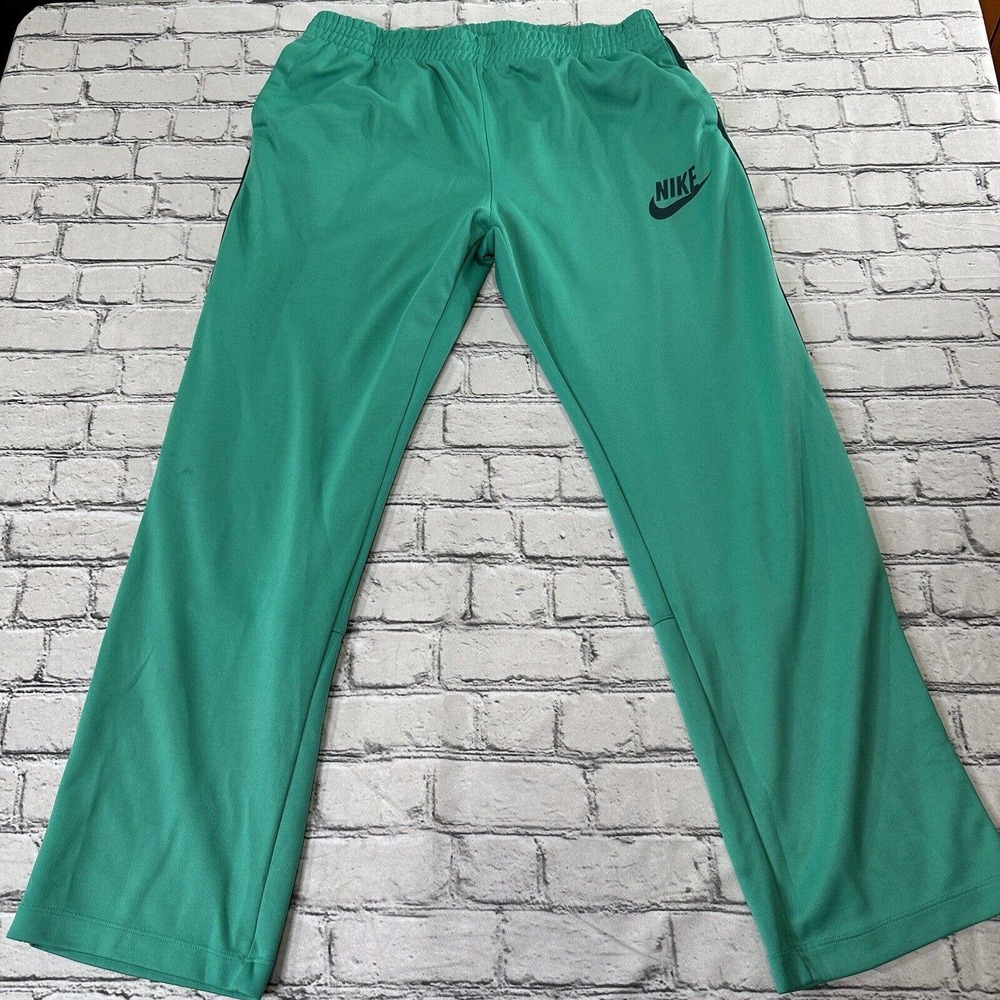 Nike Green Sweatpants Men XL Pants Gray Tag Adult Performance Y2K Swoosh